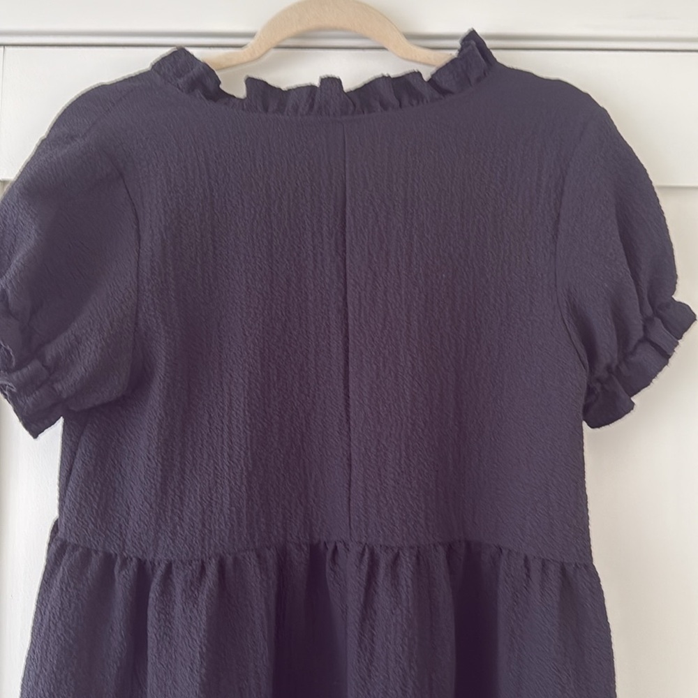 Chic Black Ruffle Dress - Picture 5 of 5